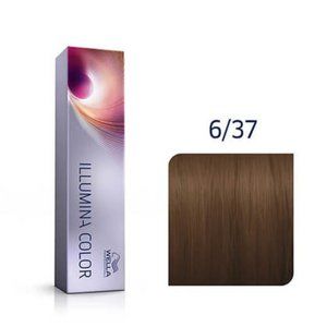 Wella Professionals Illumina Color 6/37 Dark Blonde Gold Brown Hair Color NIB